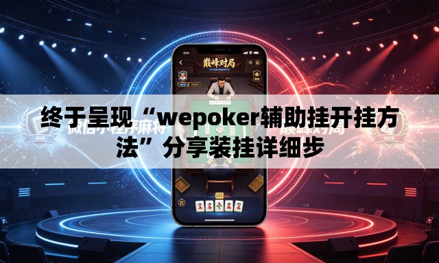 终于呈现“wepoker辅助挂开挂方法”分享装挂详细步