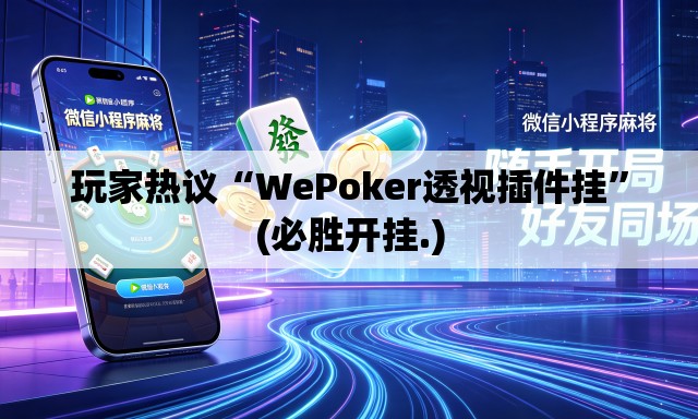玩家热议“WePoker透视插件挂”(必胜开挂.)
