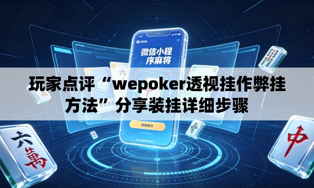 玩家点评“wepoker透视挂作弊挂方法	”分享装挂详细步骤