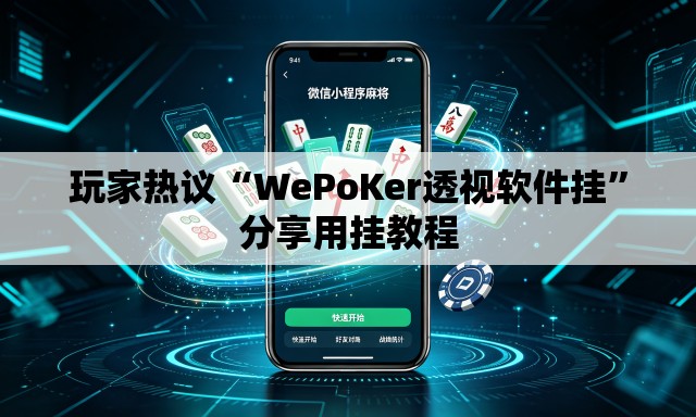玩家热议“WePoKer透视软件挂	”分享用挂教程