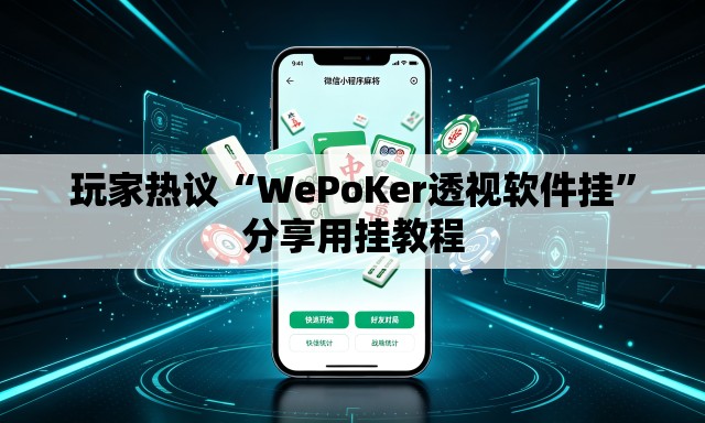 玩家热议“WePoKer透视软件挂”分享用挂教程