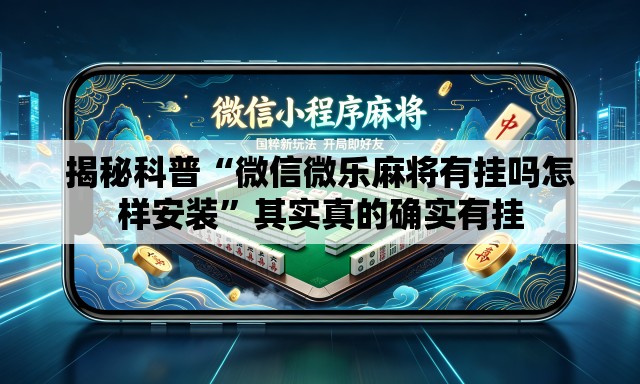 揭秘科普“微信微乐麻将有挂吗怎样安装”其实真的确实有挂