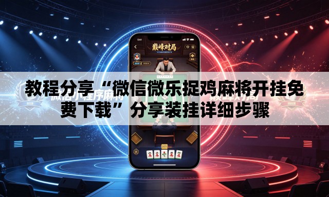 教程分享“微信微乐捉鸡麻将开挂免费下载”分享装挂详细步骤