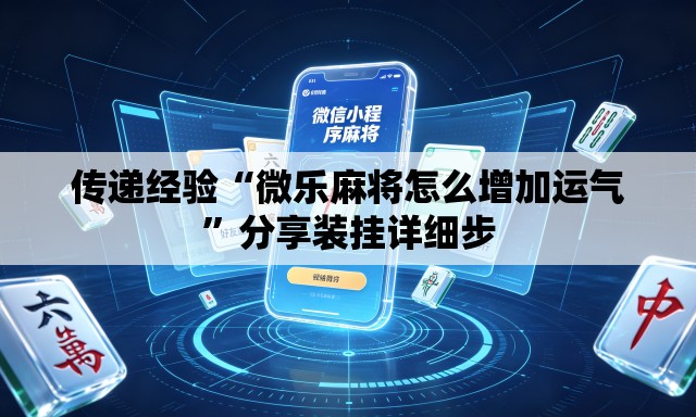 传递经验“微乐麻将怎么增加运气”分享装挂详细步