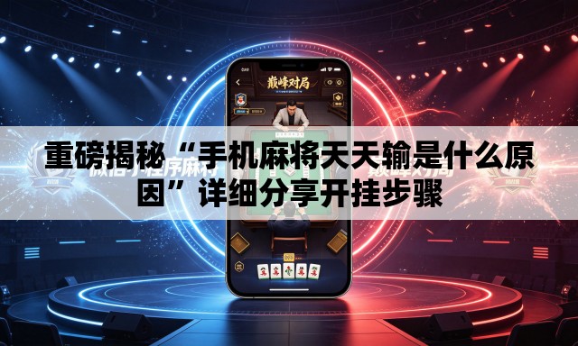 重磅揭秘“手机麻将天天输是什么原因”详细分享开挂步骤