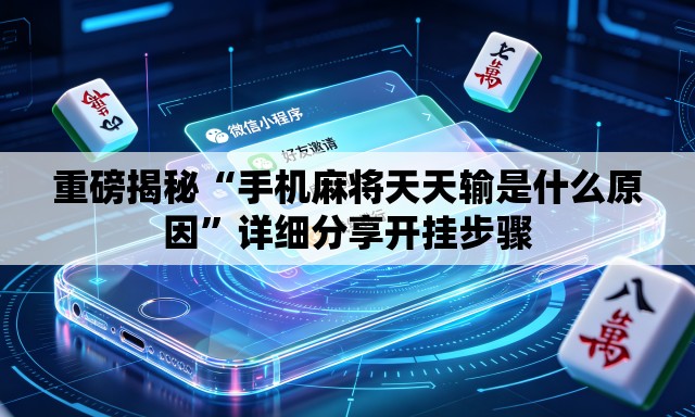 重磅揭秘“手机麻将天天输是什么原因”详细分享开挂步骤