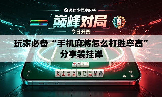 玩家必备“手机麻将怎么打胜率高”分享装挂详