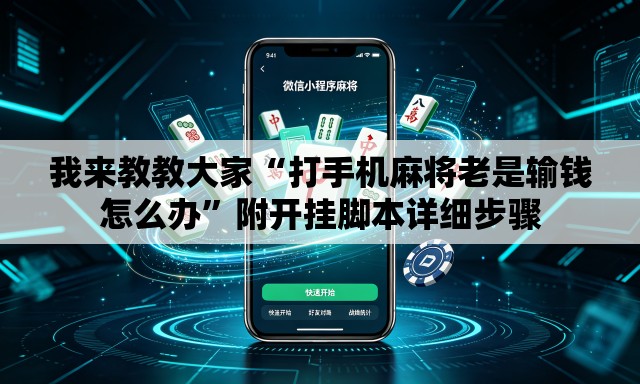 我来教教大家“打手机麻将老是输钱怎么办	”附开挂脚本详细步骤