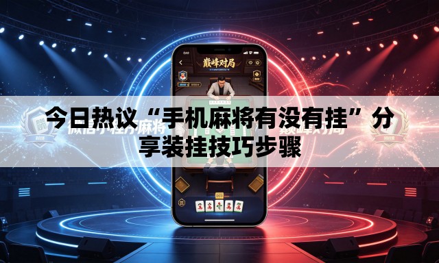 今日热议“手机麻将有没有挂	”分享装挂技巧步骤