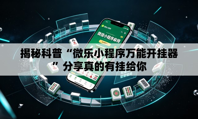 揭秘科普“微乐小程序万能开挂器”分享真的有挂给你