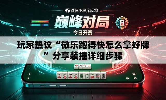 玩家热议“微乐跑得快怎么拿好牌”分享装挂详细步骤