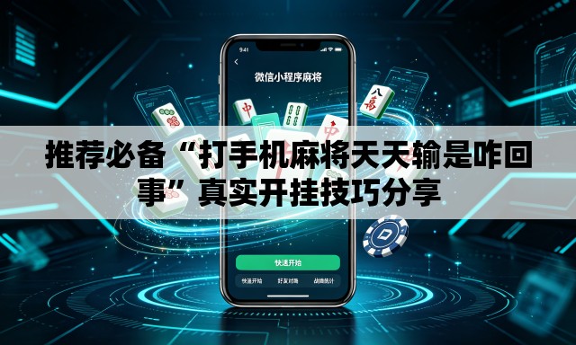 推荐必备“打手机麻将天天输是咋回事”真实开挂技巧分享