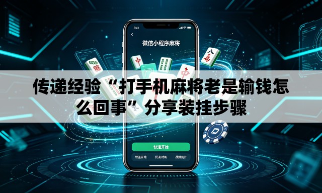 传递经验“打手机麻将老是输钱怎么回事”分享装挂步骤