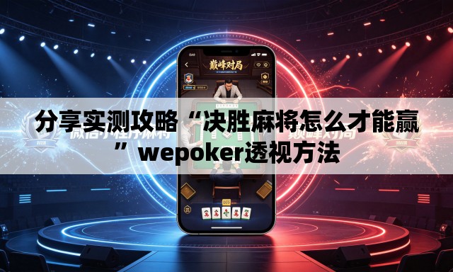 分享实测攻略“决胜麻将怎么才能赢”wepoker透视方法