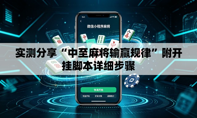 实测分享“中至麻将输赢规律”附开挂脚本详细步骤
