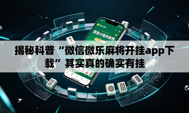 揭秘科普“微信微乐麻将开挂app下载”其实真的确实有挂