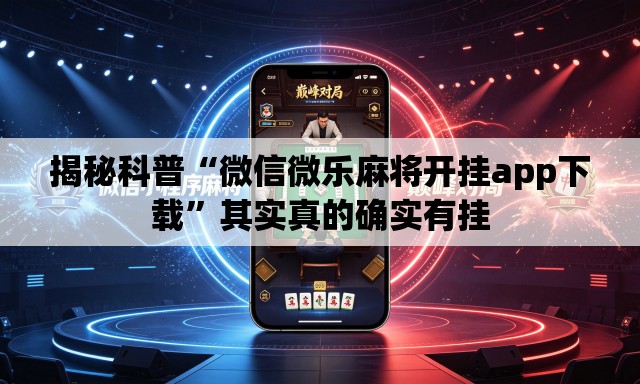 揭秘科普“微信微乐麻将开挂app下载”其实真的确实有挂