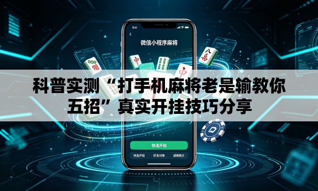 科普实测“打手机麻将老是输教你五招”真实开挂技巧分享