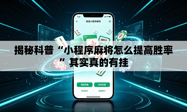 揭秘科普“小程序麻将怎么提高胜率	”其实真的有挂