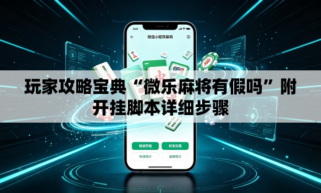 玩家攻略宝典“微乐麻将有假吗”附开挂脚本详细步骤