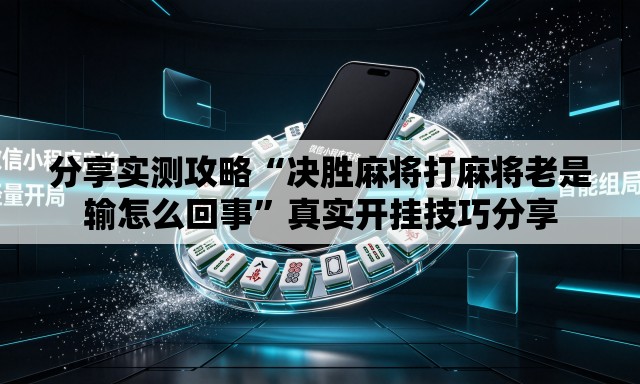 分享实测攻略“决胜麻将打麻将老是输怎么回事	”真实开挂技巧分享