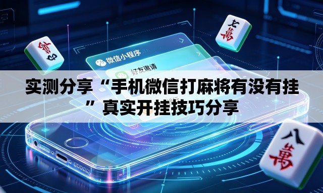 实测分享“手机微信打麻将有没有挂”真实开挂技巧分享