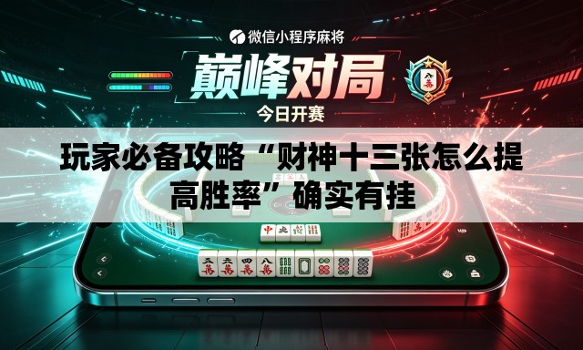 玩家必备攻略“财神十三张怎么提高胜率	”确实有挂