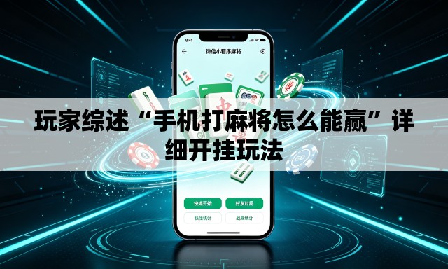玩家综述“手机打麻将怎么能赢”详细开挂玩法