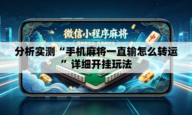 分析实测“手机麻将一直输怎么转运”详细开挂玩法