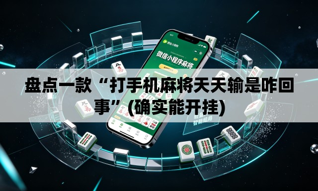 盘点一款“打手机麻将天天输是咋回事	”(确实能开挂)