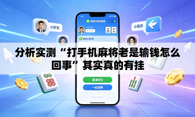 分析实测“打手机麻将老是输钱怎么回事”其实真的有挂