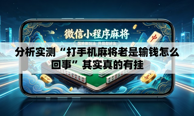 分析实测“打手机麻将老是输钱怎么回事”其实真的有挂