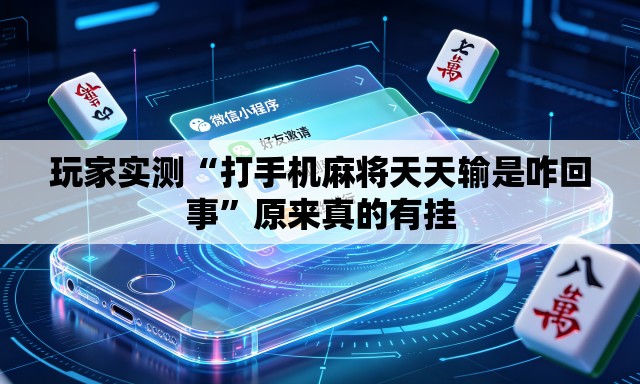 玩家实测“打手机麻将天天输是咋回事”原来真的有挂