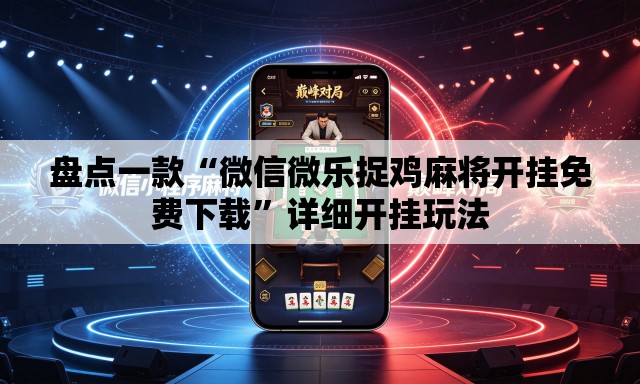 盘点一款“微信微乐捉鸡麻将开挂免费下载	”详细开挂玩法
