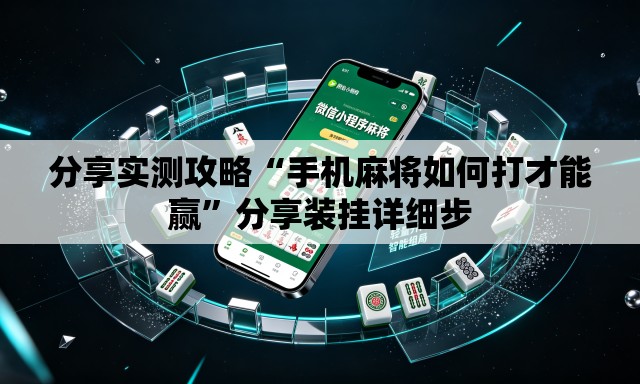 分享实测攻略“手机麻将如何打才能赢”分享装挂详细步