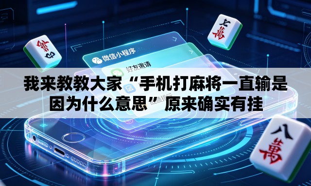 我来教教大家“手机打麻将一直输是因为什么意思”原来确实有挂