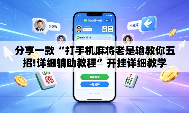 分享一款“打手机麻将老是输教你五招!详细辅助教程”开挂详细教学