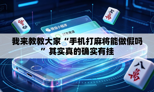 我来教教大家“手机打麻将能做假吗”其实真的确实有挂
