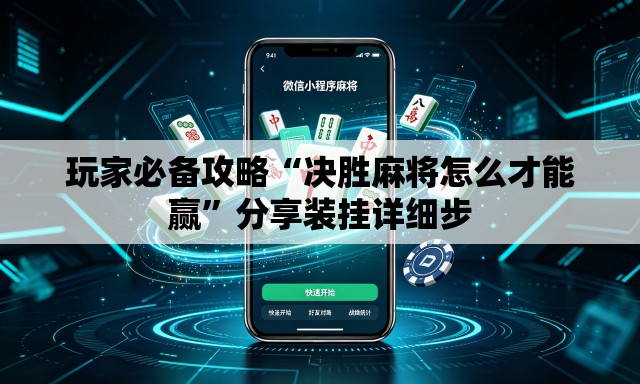 玩家必备攻略“决胜麻将怎么才能赢”分享装挂详细步