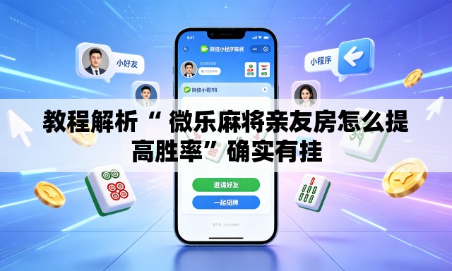 教程解析“ 微乐麻将亲友房怎么提高胜率”确实有挂
