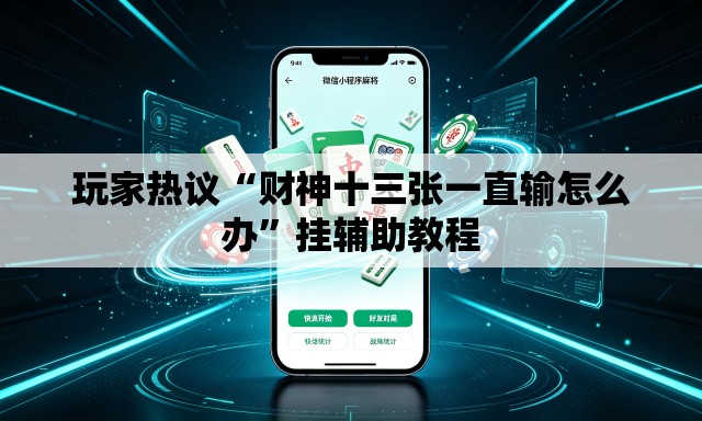 玩家热议“财神十三张一直输怎么办”挂辅助教程