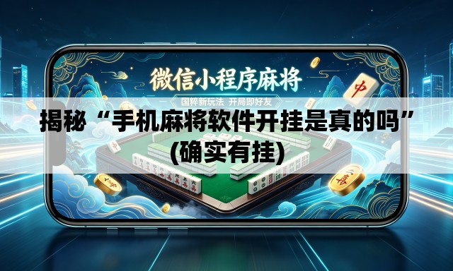 揭秘“手机麻将软件开挂是真的吗”(确实有挂)