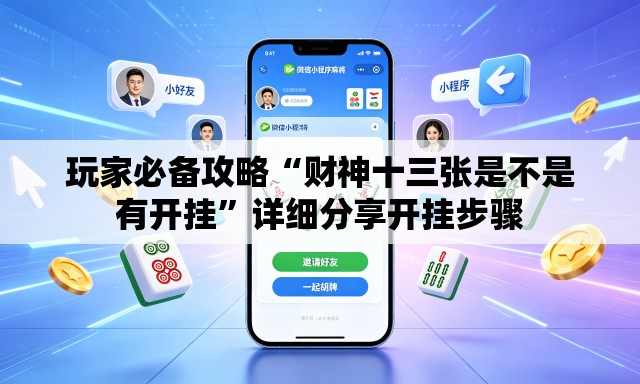 玩家必备攻略“财神十三张是不是有开挂”详细分享开挂步骤
