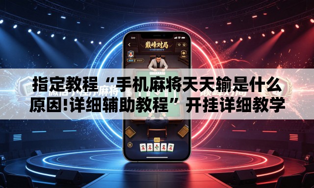 指定教程“手机麻将天天输是什么原因!详细辅助教程	”开挂详细教学