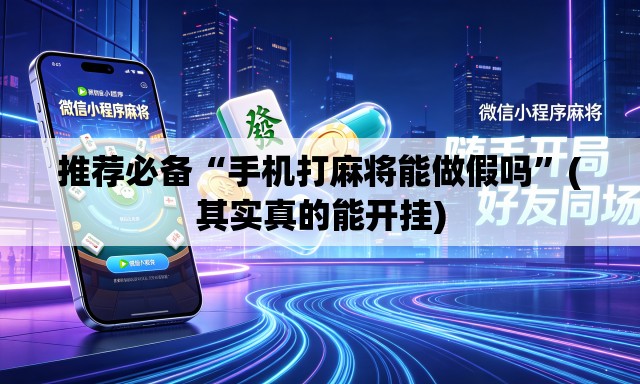 推荐必备“手机打麻将能做假吗”(其实真的能开挂)