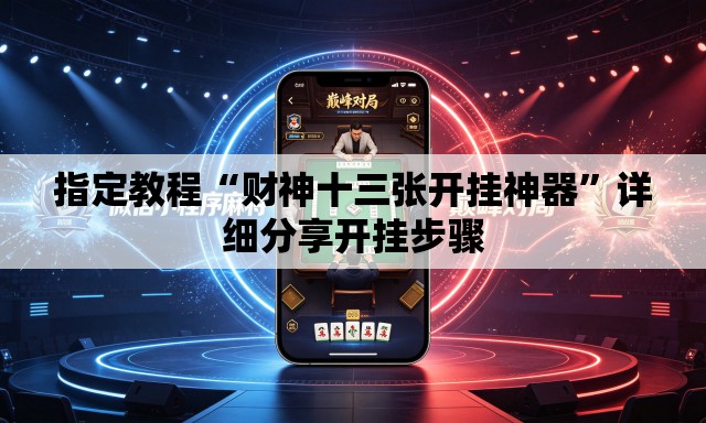指定教程“财神十三张开挂神器”详细分享开挂步骤