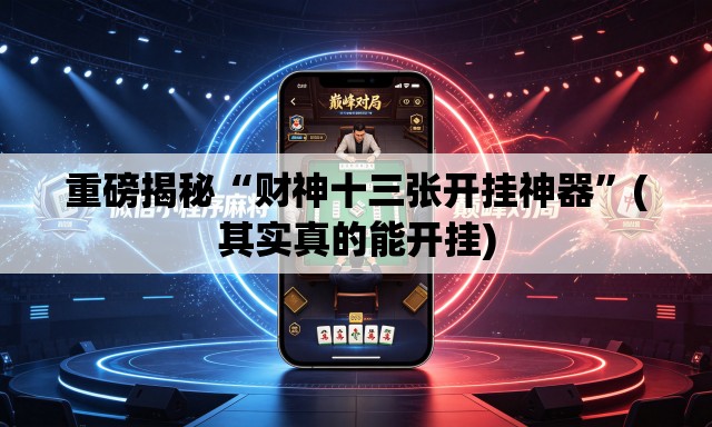 重磅揭秘“财神十三张开挂神器”(其实真的能开挂)