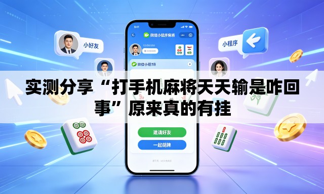 实测分享“打手机麻将天天输是咋回事	”原来真的有挂