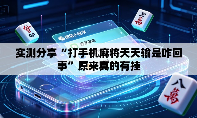 实测分享“打手机麻将天天输是咋回事”原来真的有挂