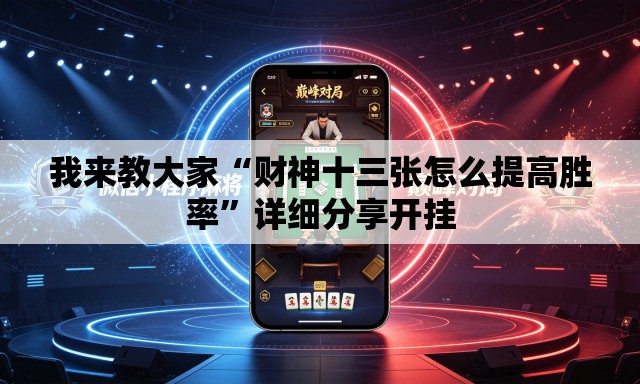 我来教大家“财神十三张怎么提高胜率”详细分享开挂